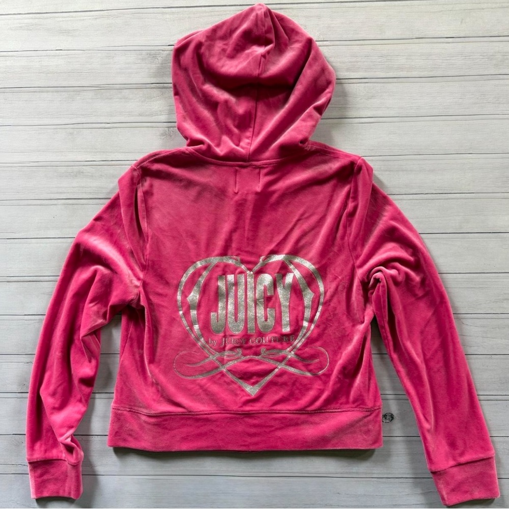 Pink juicy couture zip up hoodie